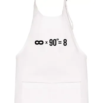 Kuchyňská zástěra Nekonečno matematika - Dětská zástěra na vaření - Univerzální velikost ( Bílá )