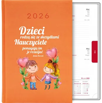 Kalendář Knižkový kalendář 2026 A5 oranžový