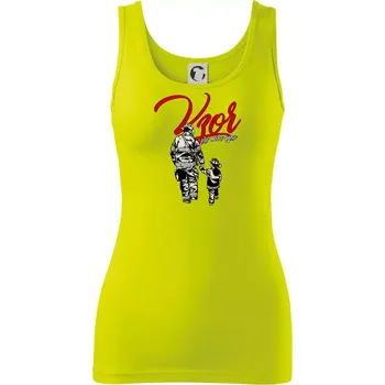 Hasič vzor pro mého syna - Dámské tílko - S ( Limetková )