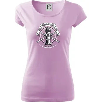 Dámské tričko Firefighter logo Fire and rescue - Dámské triko Pure - 2XL ( Orchid )