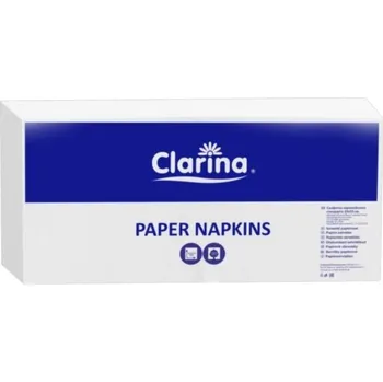 Papírový ubrousek Clarina Ubrousky 33x33 cm bílé 250 kusů 2vrstvé, pro gastronomii