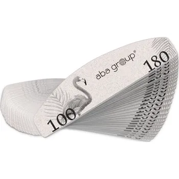 Pilník na nehty Manikúra Mini Půlměsíc 100/180 Slim Aba Group 25 kusů