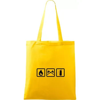 Hasiči 3 loga - Taška bavlněná - 42 x 38 cm ( Žlutá )