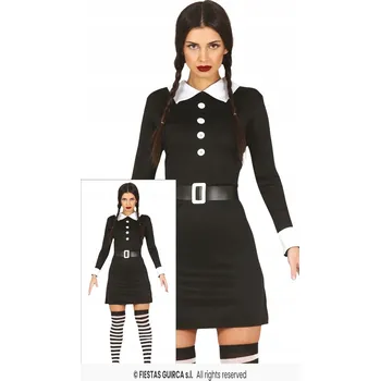 Karnevalový kostým KOSTÝM ČTVRTEK STUDENTKA HOROR HALLOWEEN S