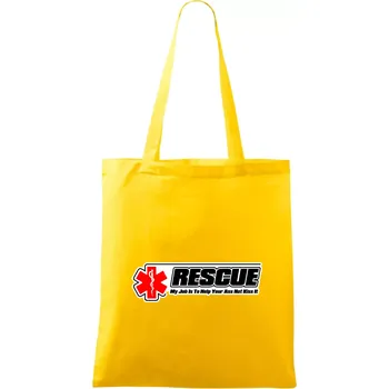 Rescue My Job Is To Help Your Ass Not Kiss It - Taška bavlněná - 42 x 38 cm ( Žlutá )
