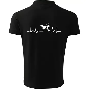 Pánská košile Český strakatý pes EKG - Polokošile pánská Pique Polo 203 - M ( Černá )