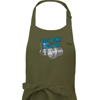 Kuchyňská zástěra Bezvadnej spojkař - Pánská zástěra na vaření - Univerzální velikost ( Khaki )