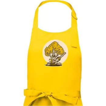 Kuchyňská zástěra Strom dřevorubec - Pánská zástěra na vaření - Univerzální velikost ( Žlutá )