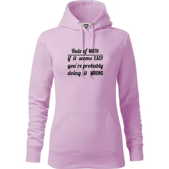 Dámská mikina Rule of math - Mikina dámská Cape s kapucí - XS ( Orchid )
