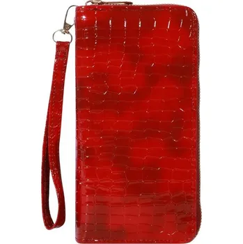 Peněženka Elegantní dámská peněženka s velkou kapacitou | dámská peněženka, peněženka na zip - červený