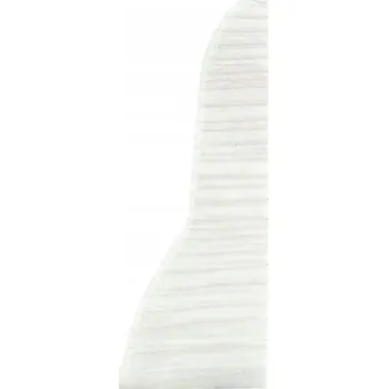 soklová lišta Pravá koncovka k soklové liště 62mm PVC BOROVICE BÍLÁ