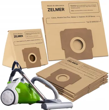 Sáček do vysavače Sáčky do vysavače Zelmer AQUAWELT PLUS VC 7920.0SP (Papírové, 5 kusů)