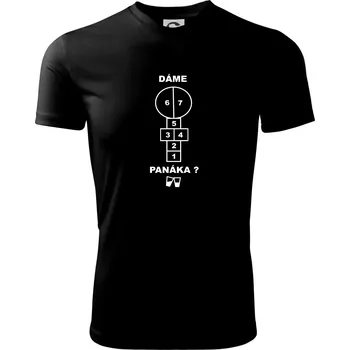 Pánské tričko Dáme panáka? - Pánské triko Fantasy sportovní (dresovina) - 2XL ( Černá )