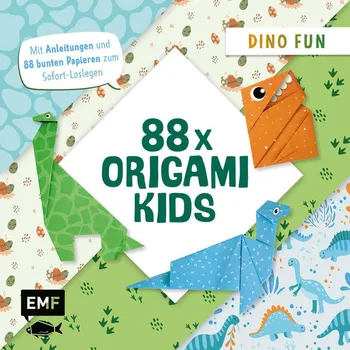kreativní sada Origami - Papír na skládání Dino Fun 20x20 cm 80g/m2 - 88 ks
