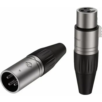 Audio kabel XLR konektor 3pin samec přímý na kabel Roxtone Rox XP3FM