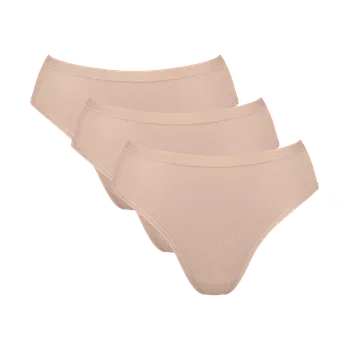 Kalhotky Dámské kalhotky GO Daily Cotton Tai 3P - BROWN - SLOGGI BROWN - SLOGGI BROWN XXL