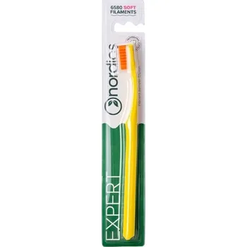 Zubní kartáček Nordics Curve Soft Yellow zubní kartáček