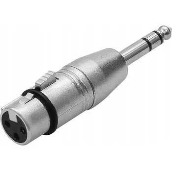 Audio kabel Redukce / Adaptér stereo velký Jack 6.3 mm samec - XLR 3pin samice