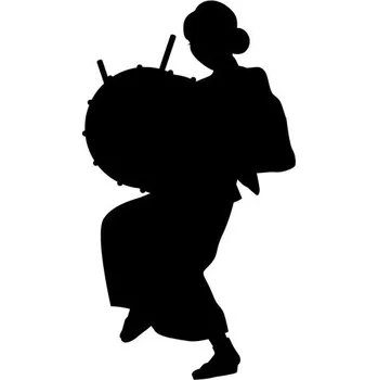 Samolepící dekorace Samolepka na stěnu tanečnice z východu 15x8cm