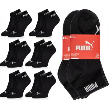 Pánské ponožky Ponožky Puma BASIC QUARTER černé, velikost 35-38