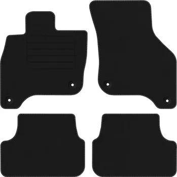 autokoberec Velurové autokoberce s upevněním v sadě Edecor