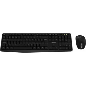 CANYON SET-W01 EN/CS Keyboard+Mouse Wireless Black