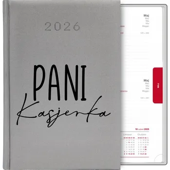 Kalendář Knižkový kalendář 2026 A5 stříbrný