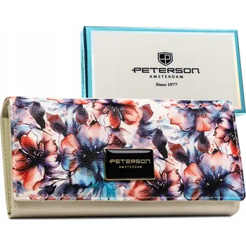 Dámská kožená peněženka Peterson velká prostorná horizontální RFID na patentku