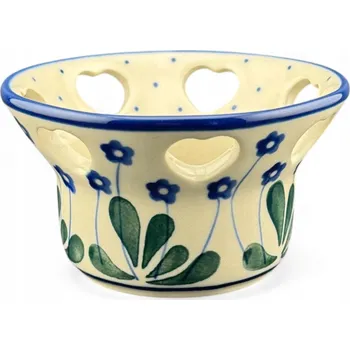 Svícen Dekorativní svícen na čajovou svíčku 377Y, keramika Bolesławiec