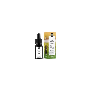 CBD Hemnia CBD olej pro zvířata 5 % – 500 mg CBD v lososovém oleji, 10 ml