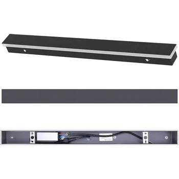 Nástěnné svítidlo LED Osvětlení na zeď, venkovní fasádní lampa, 60 cm, 20 W, studená bílá