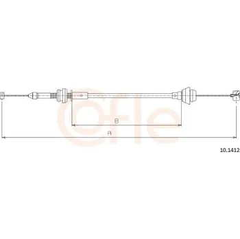 Plynové lanko Lanko plynu COFLE 92.10.1412