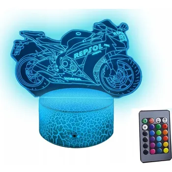 Lampička Noční lampa 3D vícebarevná