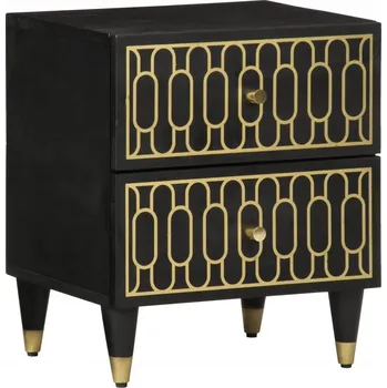 Noční stolek VidaXL Noční stolek, 40x33x46 cm, masivní mangové dřevo