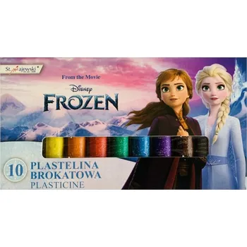 Modelovací hmota St. Majewski Brokátová modelína FROZEN ledové království 10 barev