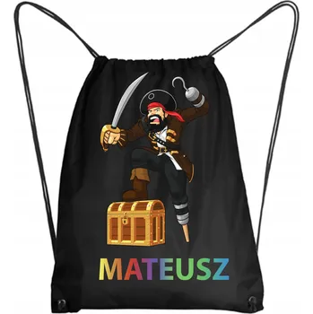 Školní Vak/Batoh na Tělocvik Do Školky Školy PIRÁT PIRÁTI +JMÉNO 8