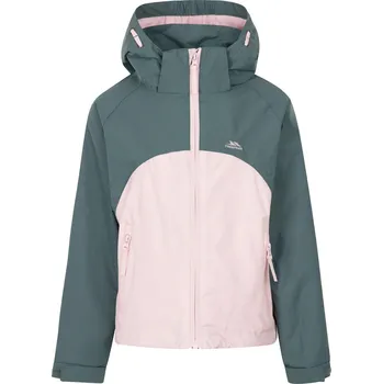 Dívčí bunda TRESPASS Dívčí nepromokavá bunda 7 LET ZELENÁ