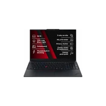 Notebook Lenovo ThinkPad E16 G3 Core 5 220U/16GB/512GB SSD/16" WUXGA IPS/Win11 Pro/3Y Onsite/černá