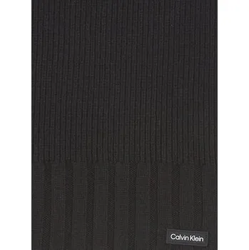 Šál Calvin Klein Elevated Rib Knit Scarf K50K511006 Černá OS