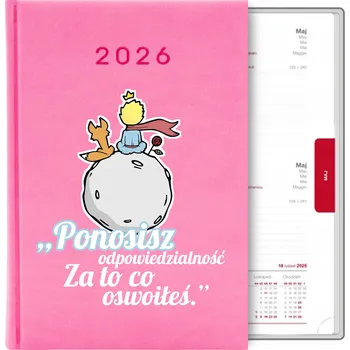 Kalendář Knižkový kalendář 2026 A5 růžový