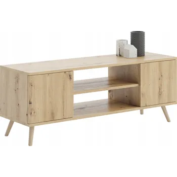 Televizní stolek TV stolek/skříňka FOCUS, komoda v skandinávském stylu, 155 cm, dub artisan