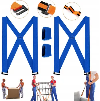 Upínací popruh Popruhy pro stěhování nábytku s ramenními popruhy, stěhovací pásy, 240 cm