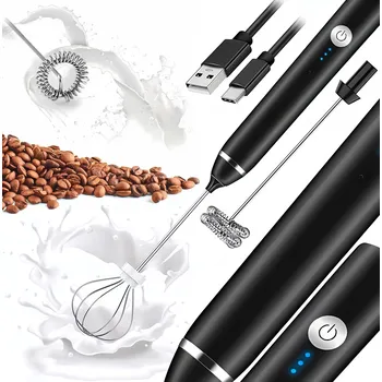 Příprava kávy Napěňovač Mléka Latte Cappuccino Šlehač Vajec Elektrický Mixér