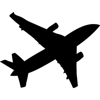 Samolepící dekorace Samolepka na stěnu Letadlo 6, 11x15 cm