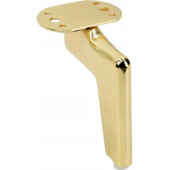 Stolová podnož Nábytková noha Loft, zlatý chrom, výška 12 cm