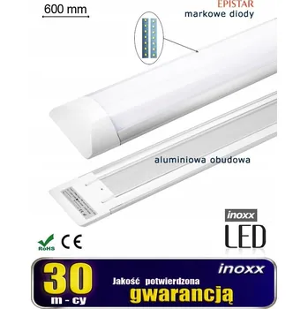 LED panel Přisazené lineární svítidlo Inoxx 18 W 1500 lm studená bílá