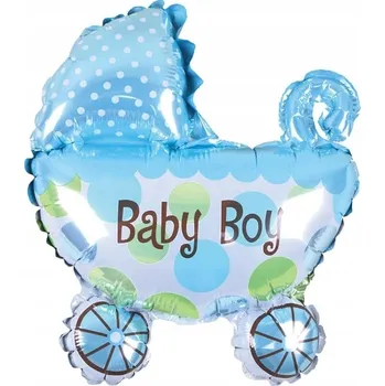 Balónek Fóliový balónek PartyPal Baby Boy modrý 80x67 cm