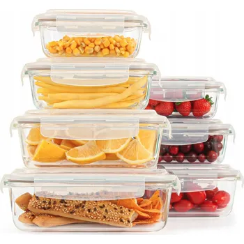 Dóza na potraviny Nádoba na potraviny porcello skleněná 7dílná 5,62 l hermetická