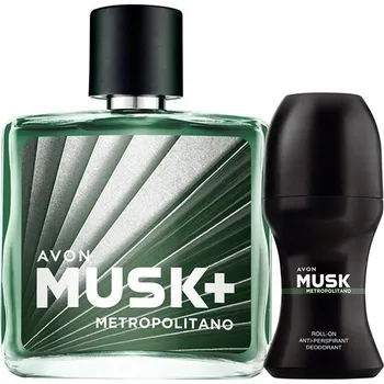 Kosmetická sada AVON Musk Metropolitano pro něj Sada pánské kosmetiky 2v1