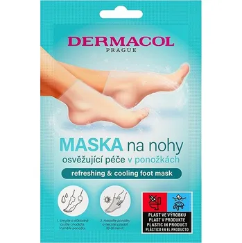 Péče o nohy DERMACOL Osvěžující maska na nohy v ponožkách 2x15 ml